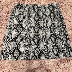 Snake print skirt